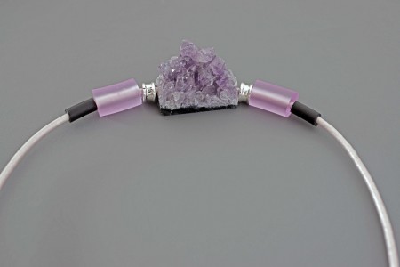 Cristal géode d'AMETHISTE CHAKRA coronal et frontal